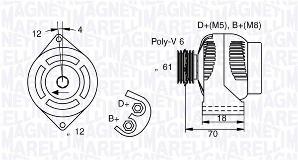 MAGNETI MARELLI Laturi 063377005010